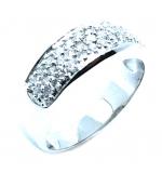 Anel em ouro branco 18k com brilhantes - 2ANB0352 Anel em ouro branco 18k com brilhantes - 2ANB0352