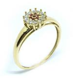 Anel em ouro amarelo 18k com 19 zirconia - 2ANZ0060 Anel em ouro amarelo 18k com 19 zirconia - 2ANZ0060