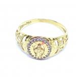 Anel em ouro amarelo 18k com 22 zirconia - 2ANZ0104 Anel em ouro amarelo 18k com 22 zirconia - 2ANZ0104