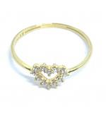 Anel em ouro amarelo 18k com 12 zirconia - 2ANZ0106 Anel em ouro amarelo 18k com 12 zirconia - 2ANZ0106