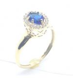 Anel em ouro 18k com pedra sintetica - 2APS0012 Anel em ouro 18k com pedra sintetica - 2APS0012