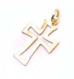 Crucifixo em ouro 18k - 2CZO0061 Crucifixo em ouro 18k - 2CZO0061