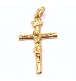 Crucifixo em ouro 18k - Com imagem - 2CZO0070 Crucifixo em ouro 18k - Com imagem - 2CZO0070