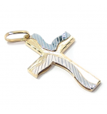 Crucifixo em ouro amarelo 18k - 2CZO0275 Crucifixo em ouro amarelo 18k - 2CZO0275