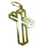 Cruz de ouro 18k - Vazada - 2CZO0301 Cruz de ouro 18k - Vazada - 2CZO0301