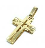 Cruz em ouro 18k - Vazada acabamento polido - 2CZO0310 Cruz em ouro 18k - Vazada acabamento polido - 2CZO0310