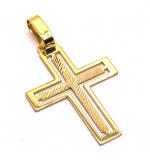 Crucifixos de ouro 18k - Vazado - 2CZO0332 Crucifixos de ouro 18k - Vazado - 2CZO0332