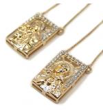 Escapulário em ouro amarelo 18k --2GRO0177 Escapulário em ouro amarelo 18k --2GRO0177