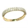 Meia aliança de brilhantes em ouro 18k - 2MAB0059 Meia aliança de brilhantes em ouro 18k - 2MAB0059