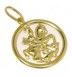 Medalha de ouro amarelo 18k - São Jorge - 2MEO0096 Medalha de ouro amarelo 18k - São Jorge - 2MEO0096