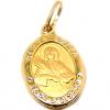 Medalha em ouro 18k - Santa Luzia Oval - 2MEO0281 Medalha em ouro 18k - Santa Luzia Oval - 2MEO0281