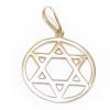 Medalha Estrela de David em ouro 18k - 2PIO0278 Medalha Estrela de David em ouro 18k - 2PIO0278